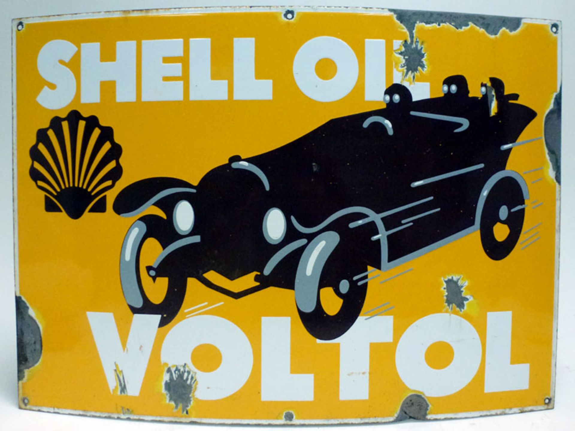 Shell Voltol Pictorial Enamel Sign