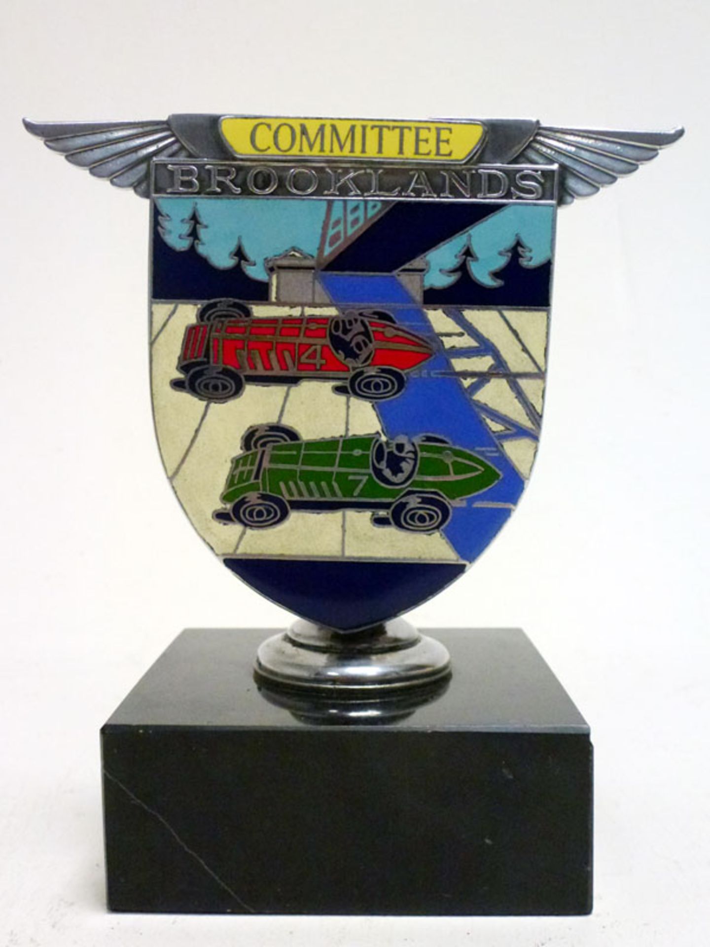 A BARC Brooklands 'Committee' Enamel Car Badge