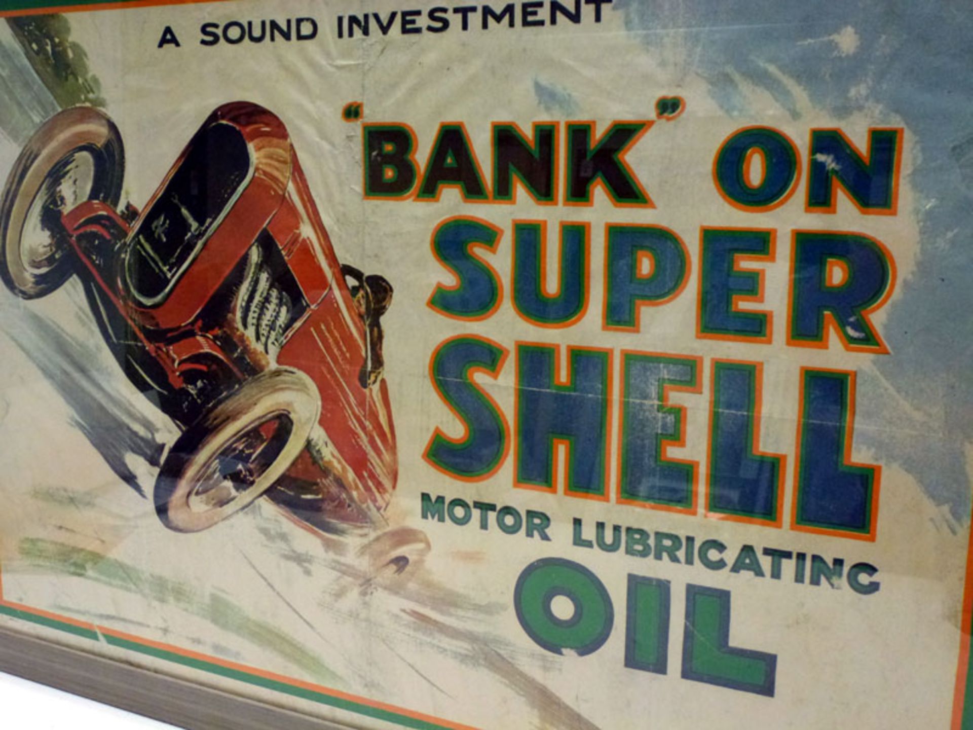 A Rare 'Bank on Super Shell' Advertising Poster, 1924 - Image 2 of 2