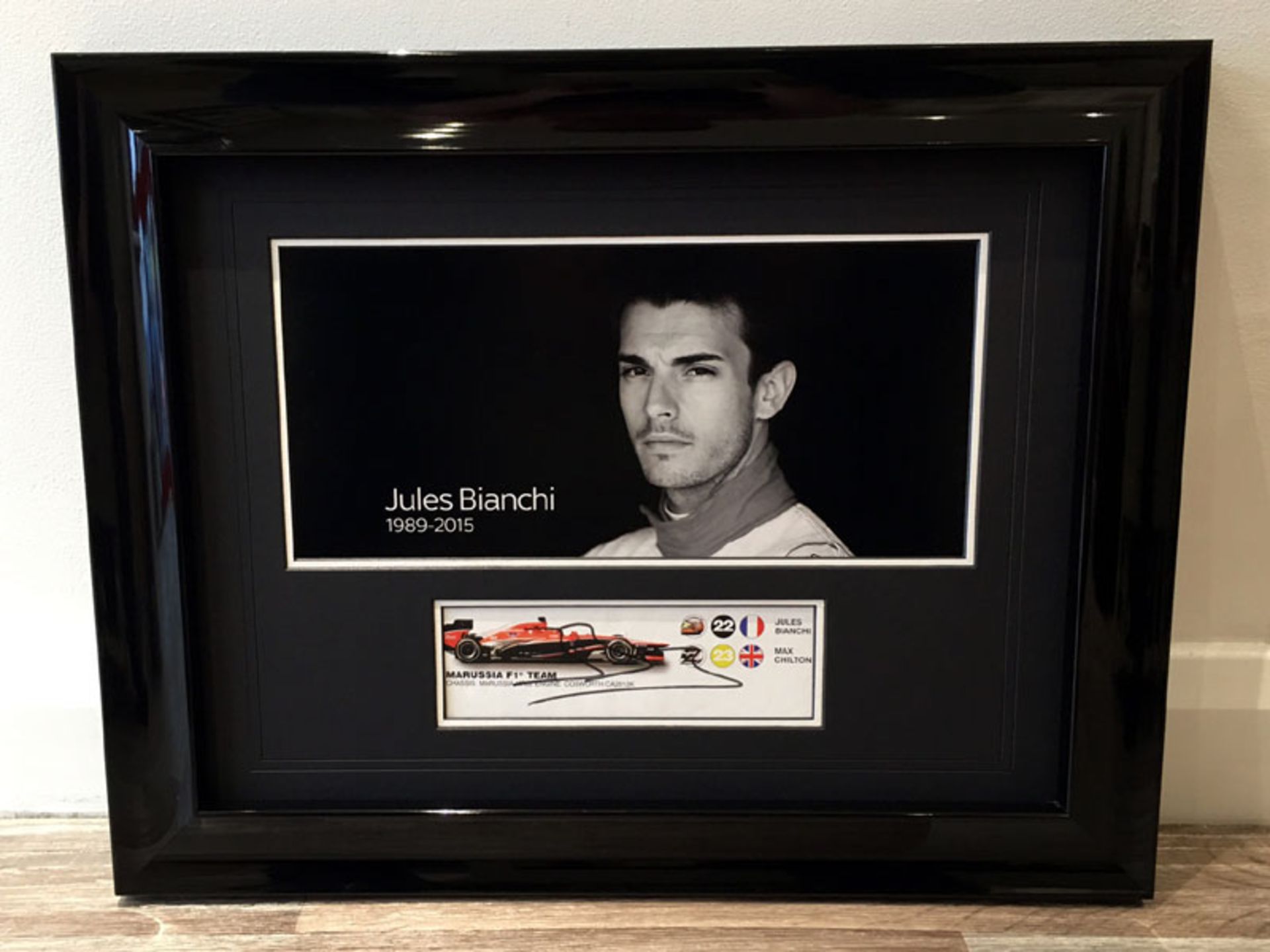 A Tribute to Jules Bianchi' Signed Presentation