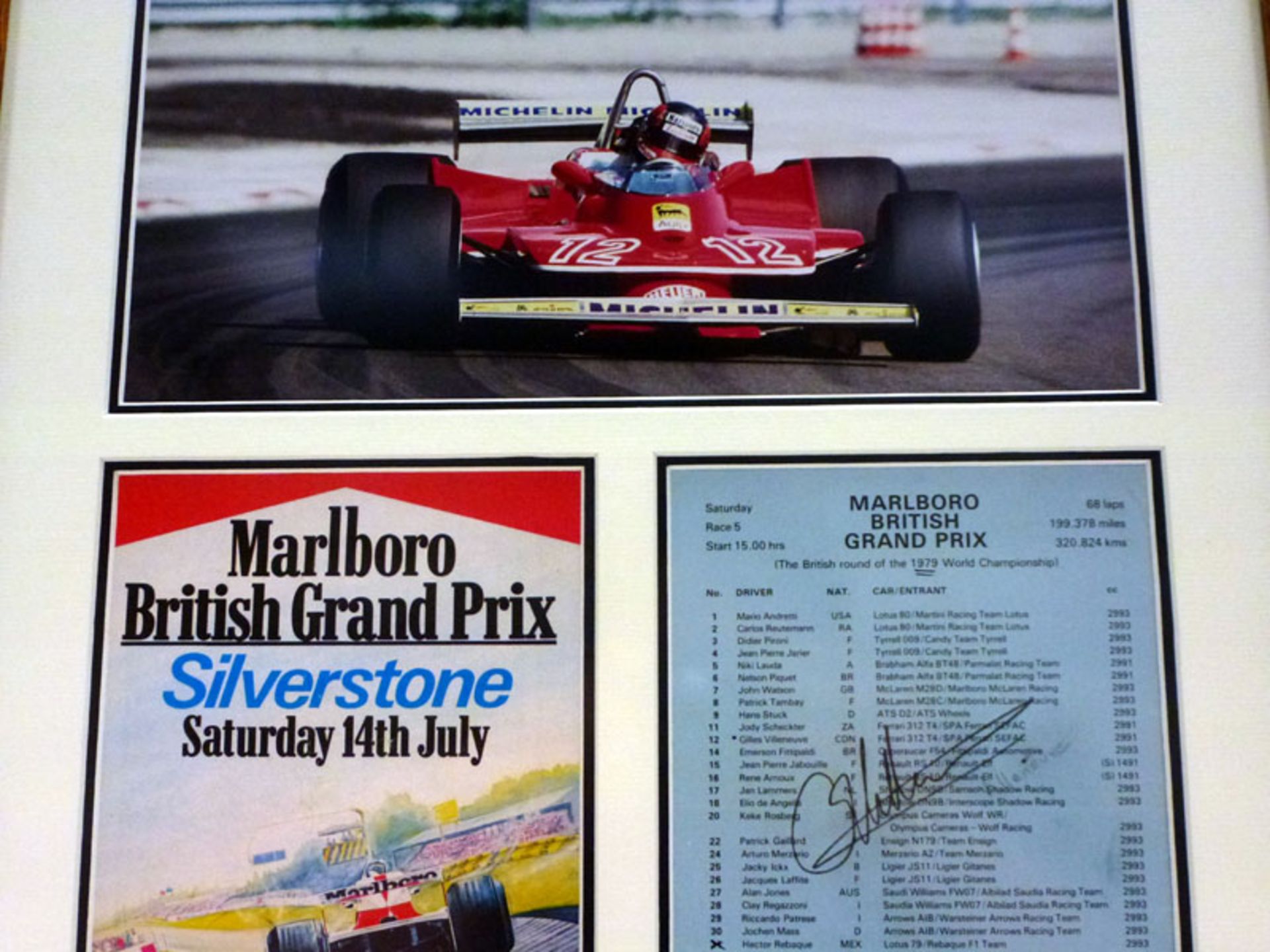 Gilles Villeneuve / Ferrari Signed Presentation - Image 2 of 2