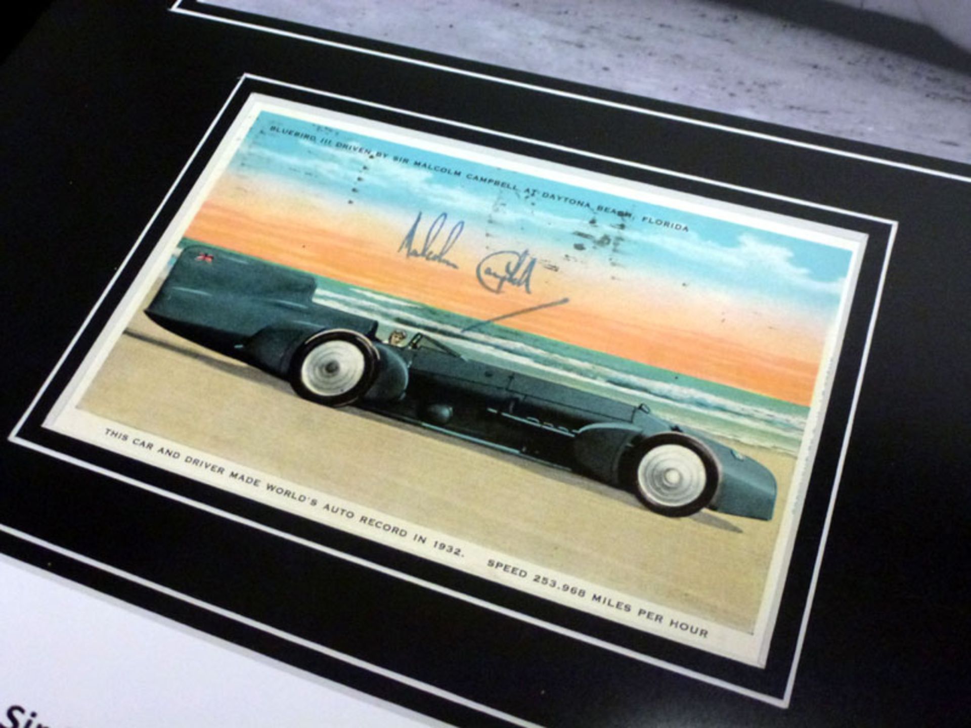 Malcolm Campbell / Bluebird Signed Presentation - Image 2 of 2