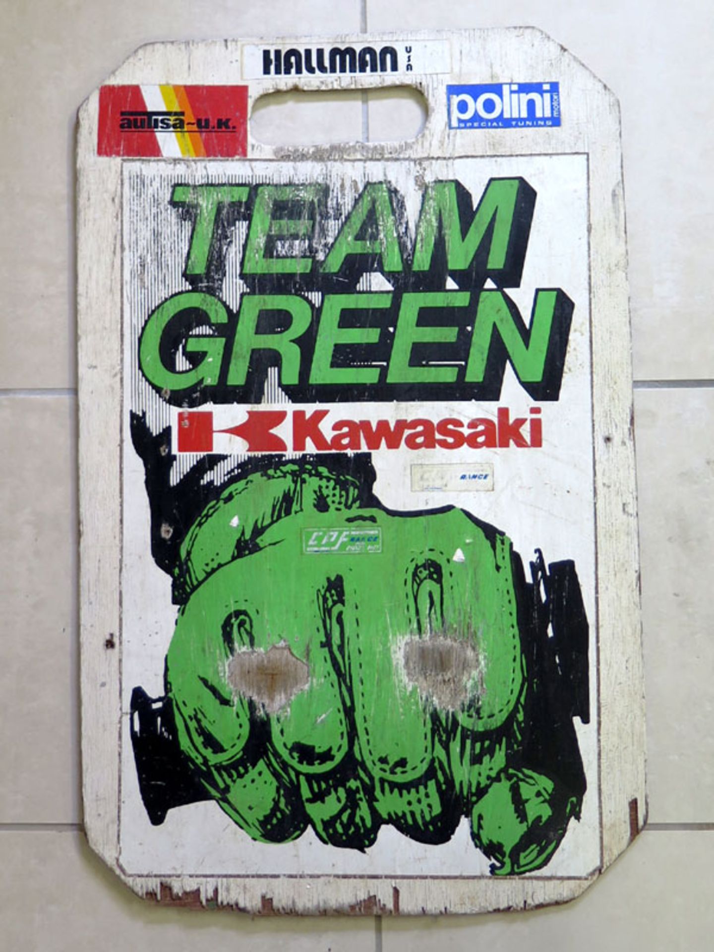 Mick Doohan Poster & Team Green Signalling Board - Image 2 of 3