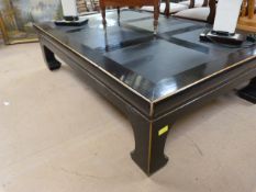 A large coffee table with slate panels