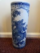 A Blue and white Chinese stick stand
