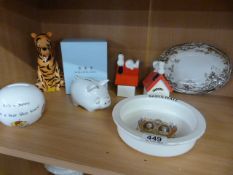 Two Royal Doulton Winnie the Pooh coin bank etc