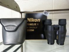 A Pair of Nikon Travelite V Zoom binoculars