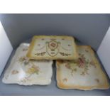 A quantity of Crown Devon ware to include platters, bowls and a pot