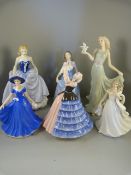 Three Royal Doulton figures 'Susan', 'Lucette' and 'Susan' from the classic collection, along with