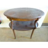 A Mahogany two tier occasional table