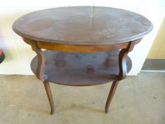 A Mahogany two tier occasional table