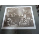 A Series of six prints after Hogarth of 'The Harlots Progess'