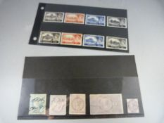 A Mint set of Queen Elizabeth II high value stamps and a used set of Queen Elizabeth II high values,