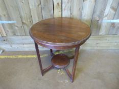 A Round mahogany occasional table