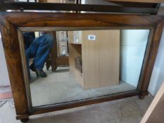 A rosewood overmantle