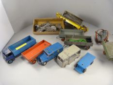 Corgi and Dinky trucks and other pieces