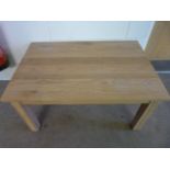 An oak coffee table