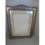 A Birmingham Hallmarked Silver photo frame A/F