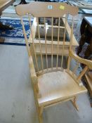 A Windsor style rocking chair