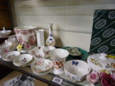 A quantity of china to include Royal Worcester and Wedgwood china