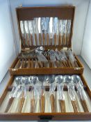 A Boxed canteen of cutlery