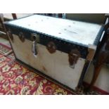 A large vintage trunk