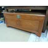 A Chinese Camphor wood chest