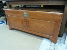A Chinese Camphor wood chest