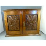 An Oak Smokers Cabinet