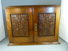 An Oak Smokers Cabinet