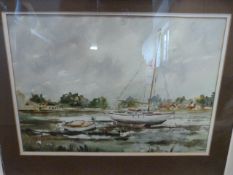 A Watercolour of Low Tide, Bosham