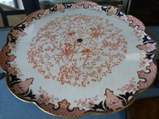 A Royal Crown Derby Tazza in the Imari pattern - highly decorated with a foliate pattern - approx