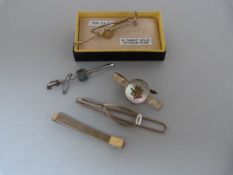 Five Tie clips to include - 3 silver and 2 plated