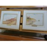A Pair of George Oyston watercolours of Torquay, 1928 signed Bottom Right