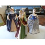 Four Franklin Porcelain figures of Ladies
