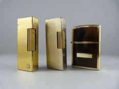 Three gas lighters - WIN, Kingsway and Dunhill