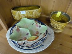 A Collection of decorative china to include Sylvac, Doulton and a Crown Derby Mikado Plate