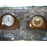 Two mantle clocks