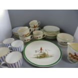 A T.G Green hunting tea set and one other