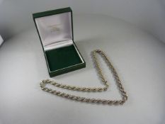 A Hallmarked silver chain - total weight 102.9g