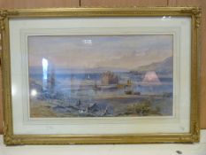 An Edward 'Tucker' Arden 1825-1909 watercolour of 'Castle Stalker, Argyle'