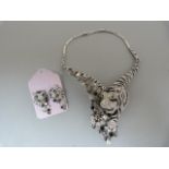 A Boxed costume Jewellery Tiger Necklace with matching earrings
