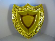 A vintage Moet & Chandon ashtray Faience d'Art Proceram