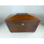 A Rosewood tea Caddy (Key in Office)