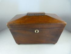 A Rosewood tea Caddy (Key in Office)