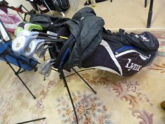 A Lynx Golf Bag containing Lynx Tigress elegance irons, 5-9 plus pitcher and Sand Wedge, Lady