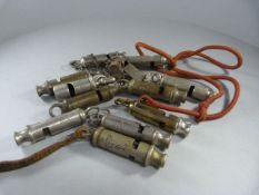 A collection of 12 whistles - Nine Whistles made by J. Hudson & Co, Birmingham, to include a