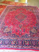 A Persian Mershad Red ground carpet