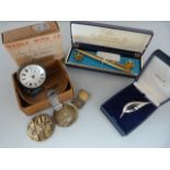 A sterling silver pocket Watch A/F, silver locket etc