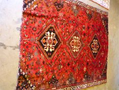 Persian Hammadan village rug with all over design